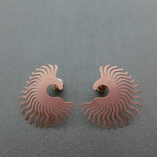 Brincos &ldquo;Cinderela&rdquo; Ouro Rosa (L)